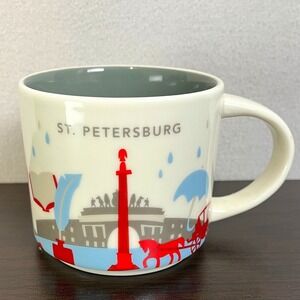 Starbucks St Petersburg Russia You Are Here Mug Ceramic Coffee Tea Cup Souvenir